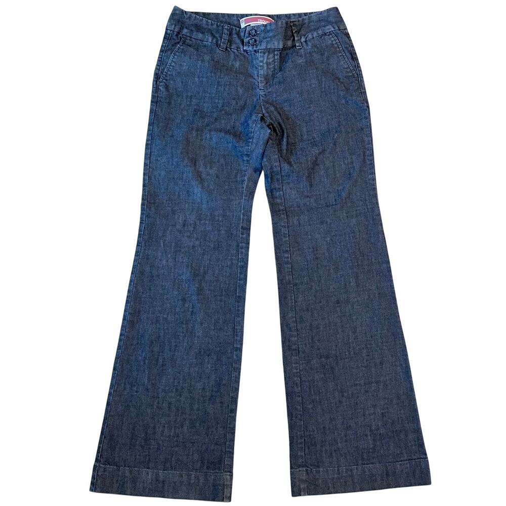 GAP Trouser Y2K Wide Leg Denim Trouser Jeans Size 4 Dark Wash